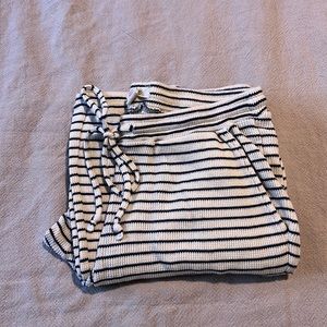 Madewell sleep pants. Waffle. Navy and cream. Size XS